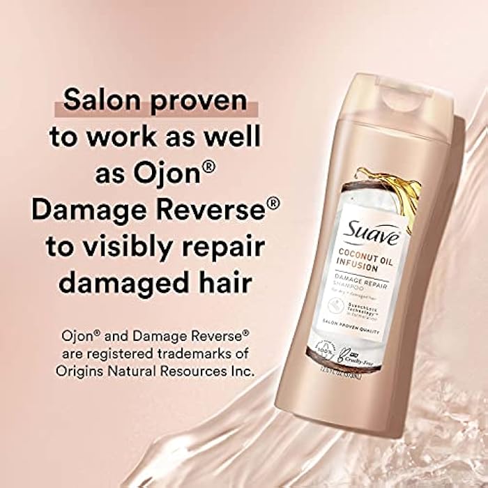 Suave Professionals Damage Repair Shampoo Coconut Oil Infusion 373ml - Image 5